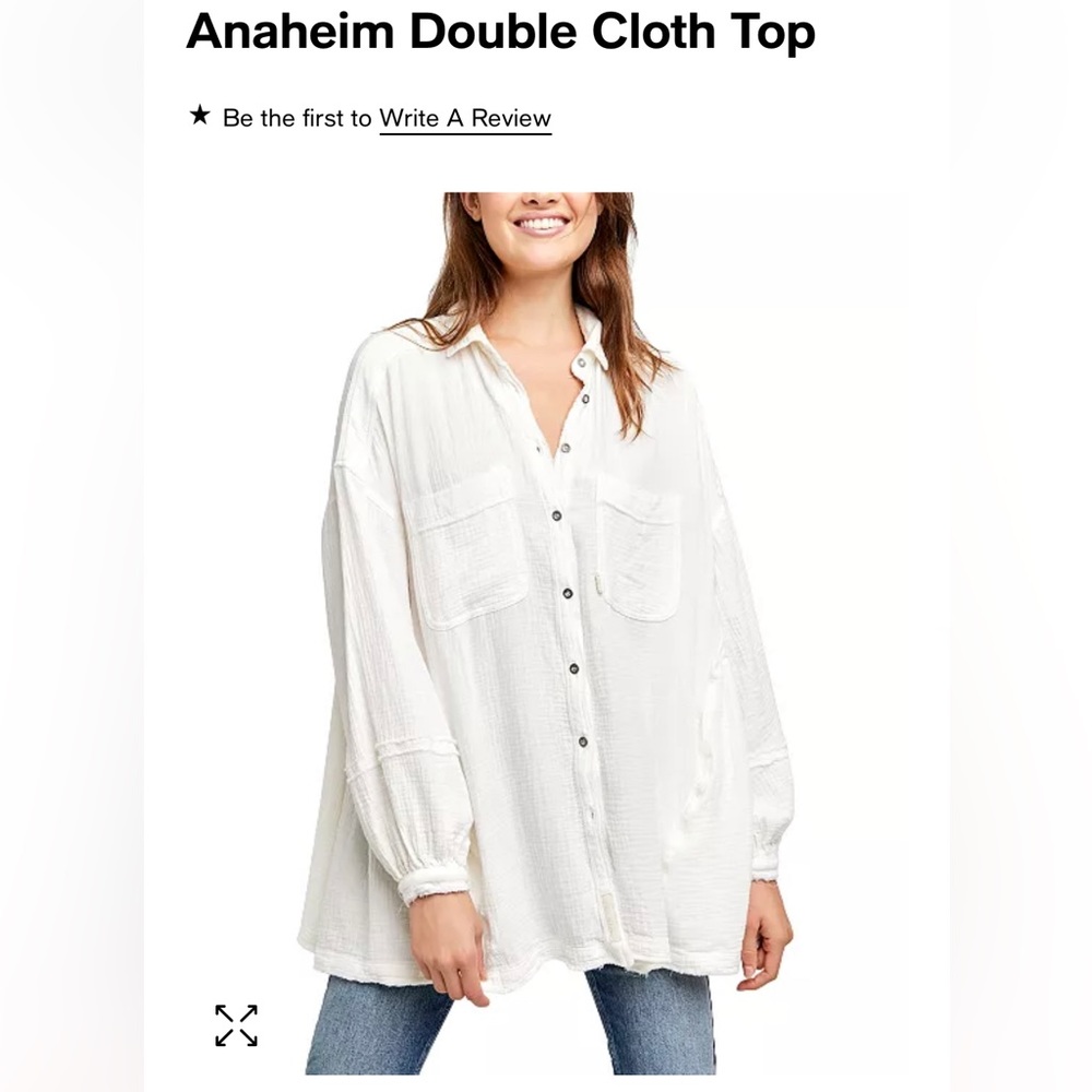 Free people We The Free baby doll tunic size XS, fits like a Large